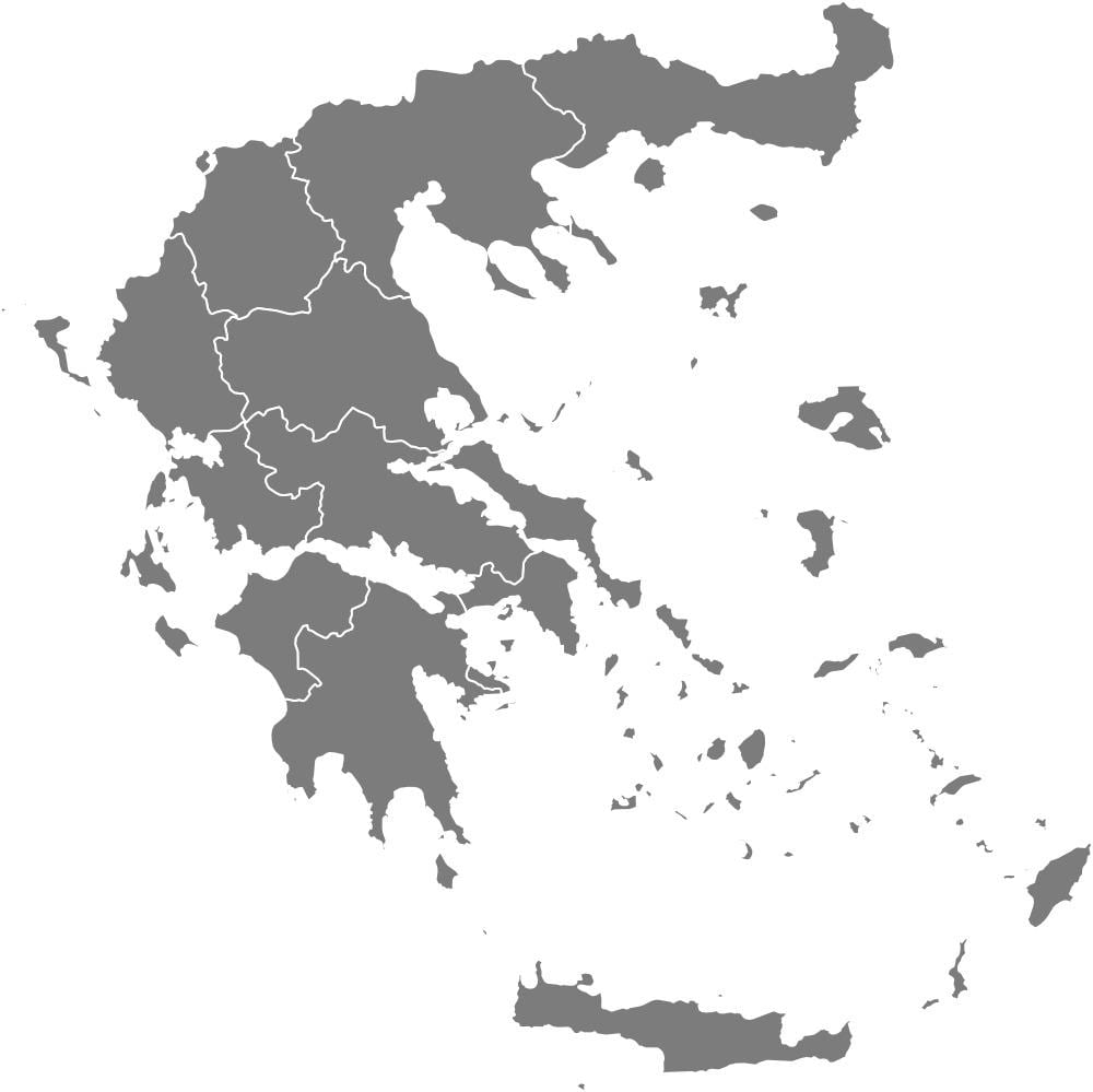 kaart van Griekenland vector