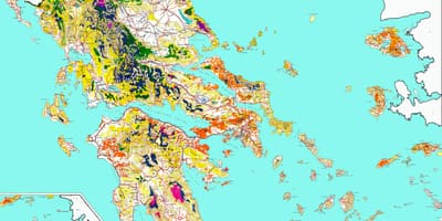 Hellas bossen kaart