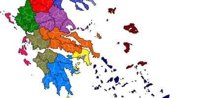 Hellas gemeenten kaart