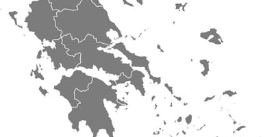 Kaart van Griekenland vector