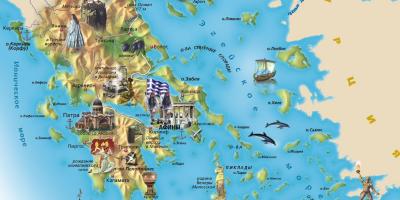Toeristische kaart van Griekenland
